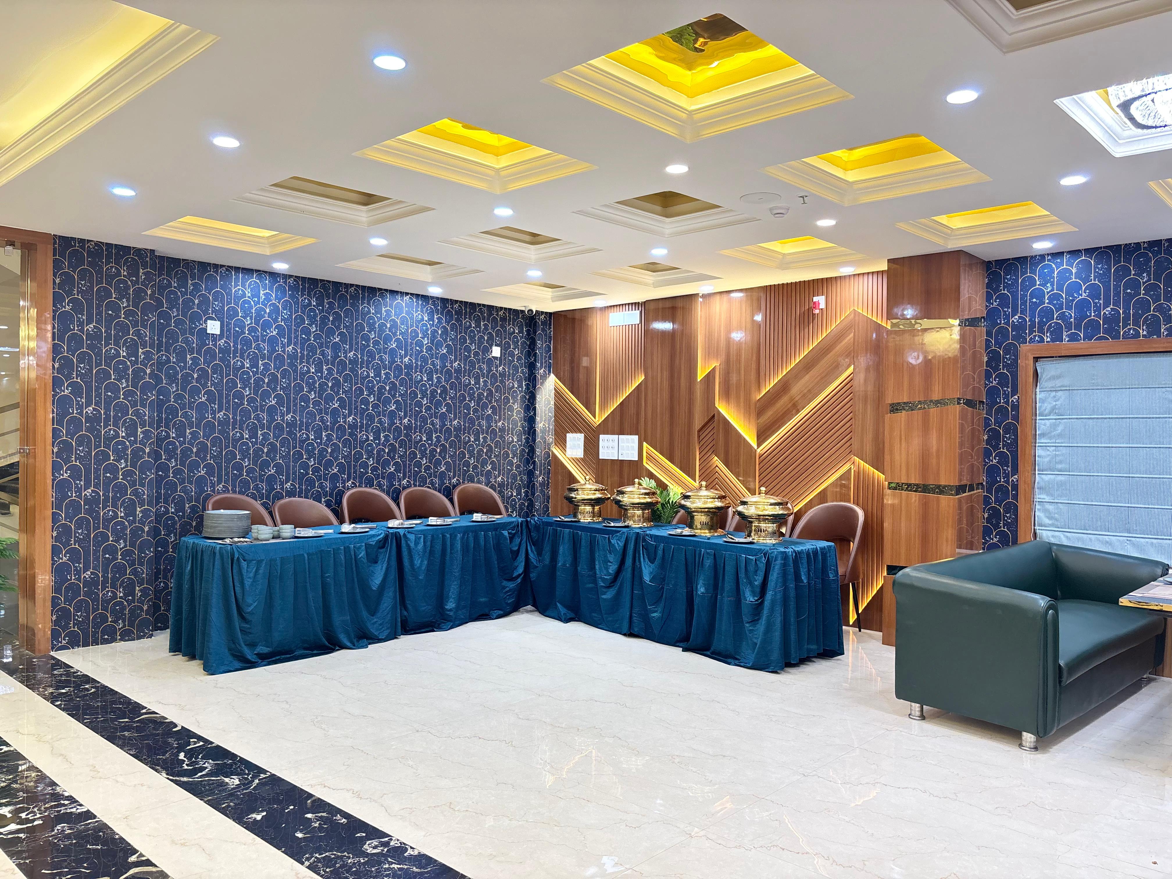 Conference Hall with Banquet Setup